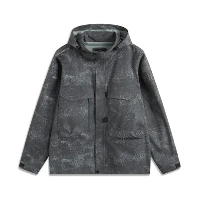 Li-Ning Outdoor CF Wanlong Armor Waterproof Windproof Hoodie Jacket Unisex AEMU043-5