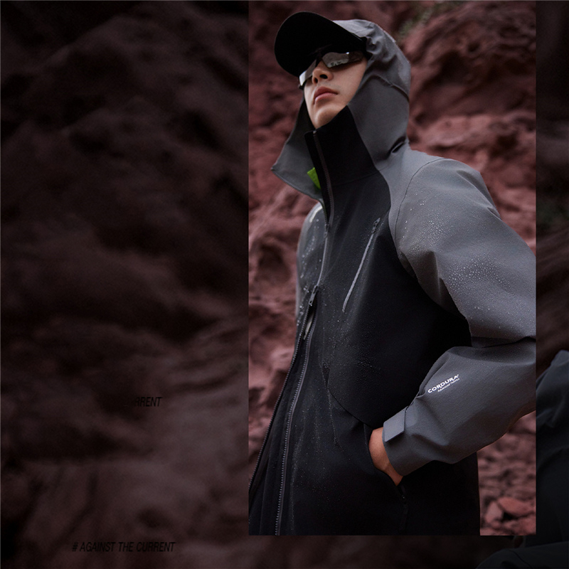 Li-Ning Outdoor CF Wanlong Armor Waterproof Windproof Hooded Jacket Black AFDT825-1 圖 6