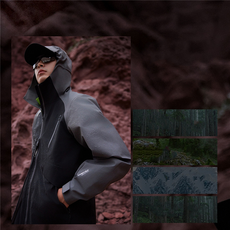 Li-Ning Outdoor CF Wanlong Armor Waterproof Windproof Hooded Jacket Black AFDT825-1 圖 9