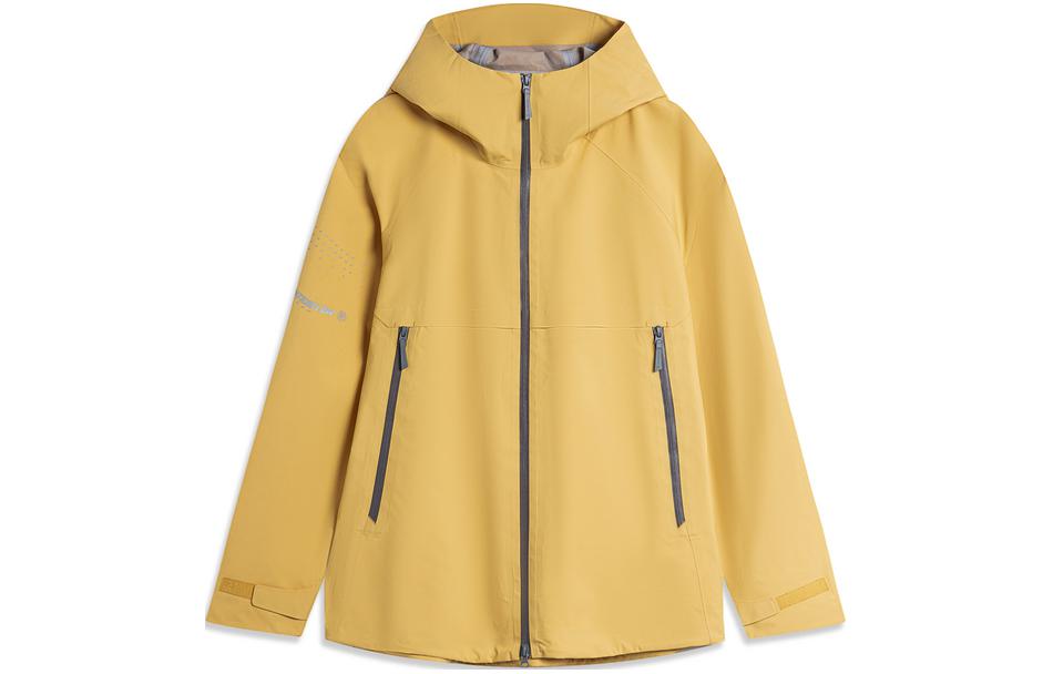 Li-Ning Outdoor CF Wanlong Reflective Waterproof Windproof Jacket - Ochre ACFU005-5