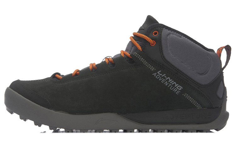 Li-Ning Outdoor Mid-Top Trail Running 'Black Grey' AHTN045-1