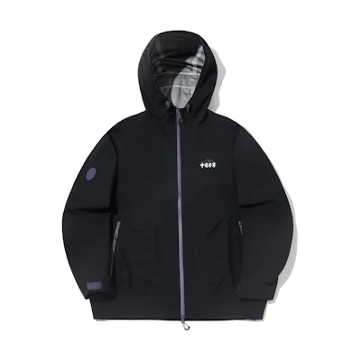 Li-Ning Outdoor Series Unisex Waterproof Windproof Hooded Jacket Black AEMU017-1