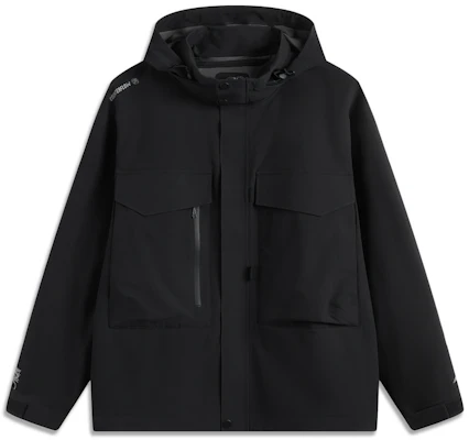 Li-Ning Outdoor Waterproof Windproof Jacket Black Unisex Hooded Long Sleeve AEMU043-4 Order Li-Ning Outdoor Waterproof Windproof Jacket Black Unisex Hooded Long Sleeve AEMU043-4