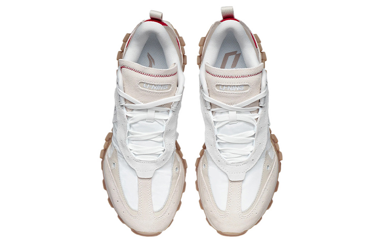 Shop Li-Ning Overload ''Beige Braun'' Sneakers ARYR025-5