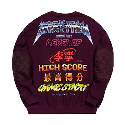 Li-Ning Oversized Fashion Pullover Sweatshirt Purple AWDQ635-1