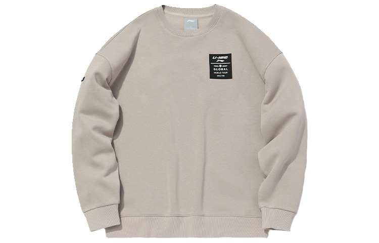 Li-Ning Oversized Pullover Sweatshirt Couple Style Light Purple AWDQ708-10
