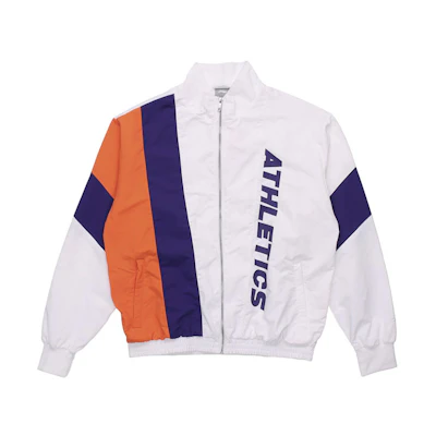 Li-Ning Oversized Sports Jacket Unisex Beige Orange Colorblock Design AJDQ034-1