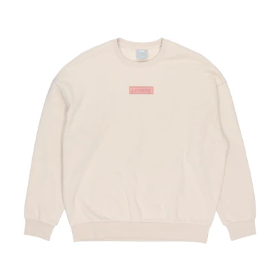 Li-Ning Oyster Gray Unisex Pullover Sweatshirt for Couples - Casual Sports Style AWDQ652-1