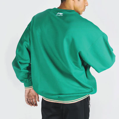 Li-Ning Paris Fashion Show Oversized Pullover Sweatshirt Men’s Green Pepper AWDQ317-2 Purchase Li-Ning Paris Fashion Show Oversized Pullover Sweatshirt Men’s Green Pepper AWDQ317-2