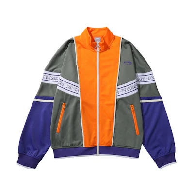 Li-Ning Paris Fashion Week Embroidered Logo Colorblock Track Jacket - AFDN455-1