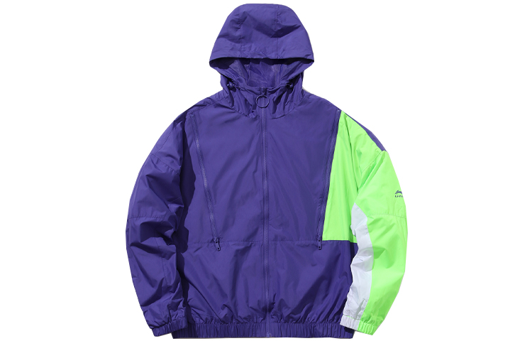 Li-Ning Paris Fashion Week Full-Zip Loose Hoodie Jacket Unisex Freedom Purple AFDP155-1