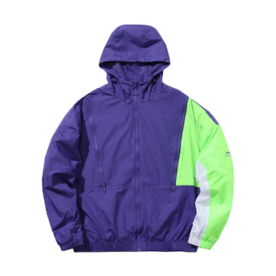 Li-Ning Paris Fashion Week Full-Zip Loose Hoodie Jacket Unisex Freedom Purple AFDP155-1