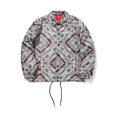 Li-Ning Paris Fashion Week FW Printed Jacket Men’s Yellow Grey All-Over Print AFDQ777-1