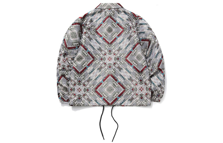 Lookbook Li-Ning Paris Fashion Week FW Printed Jacket Men’s Yellow Grey All-Over Print AFDQ777-1