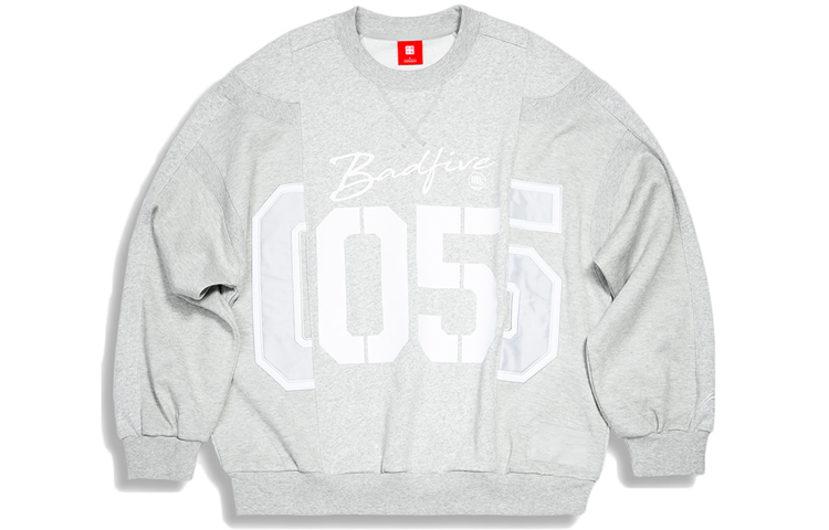 Li-Ning Paris Fashion Week Grey Pullover Sweatshirt Casual Sportswear AWDQ629-3