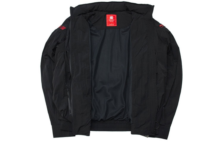 Shop 李宁巴黎时装周宽松可变形连帽夹克黑色男女同款 AJDP019-3