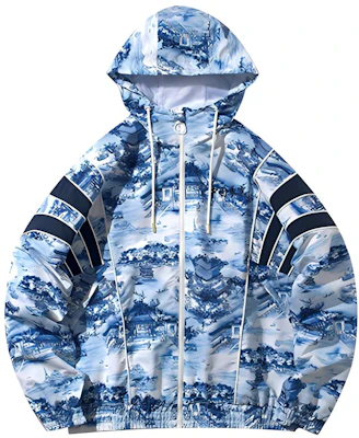 李寧巴黎時裝周寬鬆運動夾克 男款 藍色陶瓷印花 AFDQ145-1 Buy 李寧巴黎時裝周寬鬆運動夾克 男款 藍色陶瓷印花 AFDQ145-1