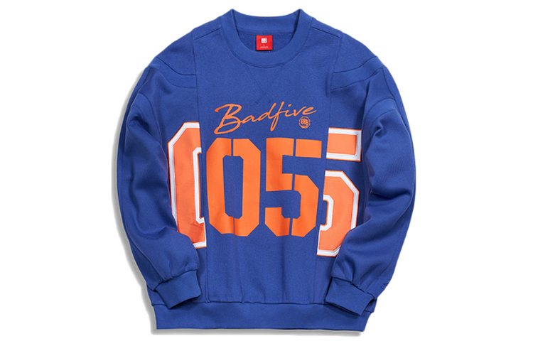 Order Li-Ning Paris Fashion Week Loose Pullover Sweatshirt Blue AWDQ629-1