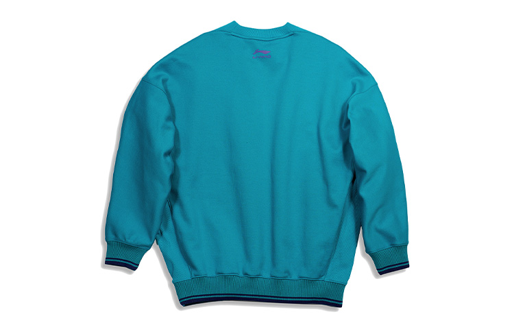 Lookbook Li-Ning Paris Fashion Week Loose Pullover Sweatshirt Men’s Shuhe Green AWDQ631-2