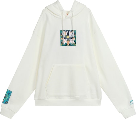 Li-Ning Paris Fashion Week Lotus Embroidery Pullover Hoodie White AWDQ625-3 Buy Li-Ning Paris Fashion Week Lotus Embroidery Pullover Hoodie White AWDQ625-3