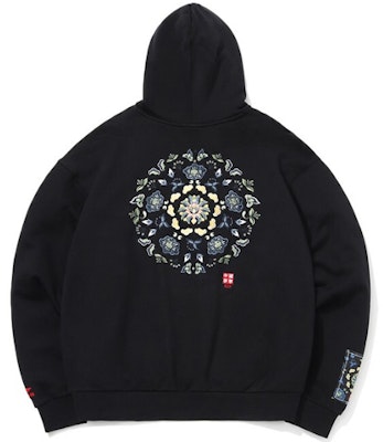 李宁巴黎时装周莲花连帽衫黑色 AWDQ625-1 Lookbook 李宁巴黎时装周莲花连帽衫黑色 AWDQ625-1