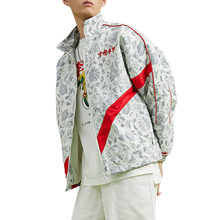 Shop Li-Ning Jaket Olahraga Oversized Pria Off-White Paris Fashion Week AFDQ735-1