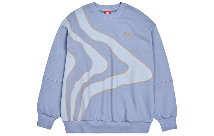 Li-Ning Paris Fashion Week Pullover Sweatshirt Hometown Blue AWDR165-2