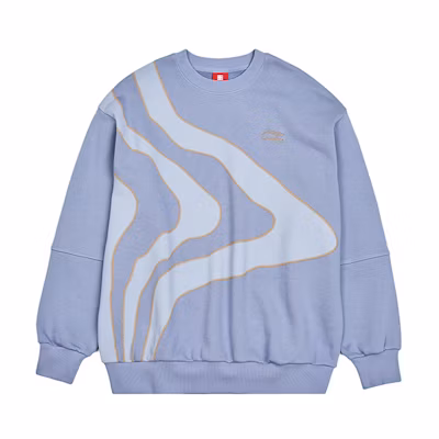 Li-Ning Paris Fashion Week Pullover Sweatshirt Hometown Blue AWDR165-2