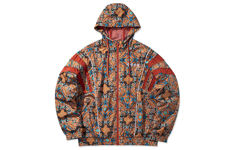 Li-Ning Paris Fashion Week Relaxed Athletic Hoodie Jacket Men Dunhuang Print AFDQ277-3