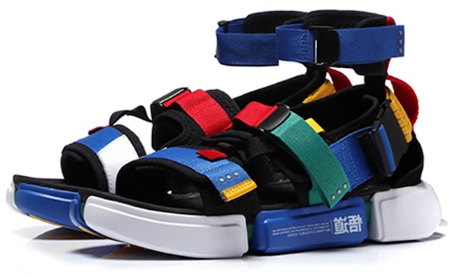 Li-Ning Paris Fashion Week Sandals 'Blue Red Yellow' AGBN079-3 Lookbook Li-Ning Paris Fashion Week Sandals 'Blue Red Yellow' AGBN079-3