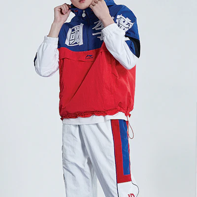 Li-Ning Paris Fashion Week SS20 Loose Fit Jacket Blue White Red Unisex AFDQ271-1 Shop Li-Ning Paris Fashion Week SS20 Loose Fit Jacket Blue White Red Unisex AFDQ271-1