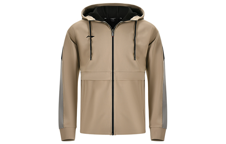 Li-Ning Ping Pong Glory Series Colorblock Logo Zip Hoodie Jacket Unisex Silver Mink AJDS855-2