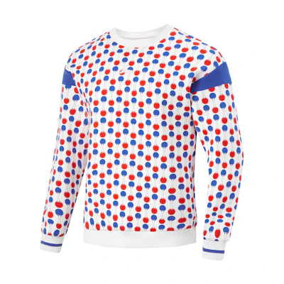 Li-Ning Ping Pong Series All-Over Print Breathable Sweatshirt White Unisex AWDUA57-2