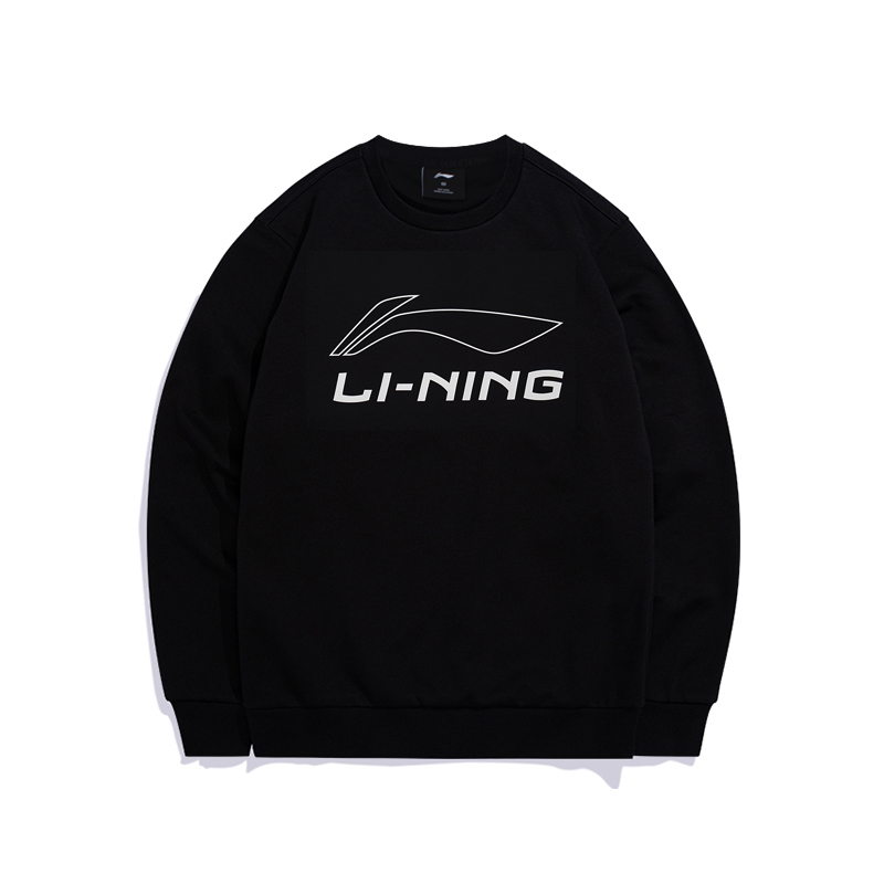 Li-Ning Ping Pong Series Black Crewneck Sweatshirt AWDS395-1