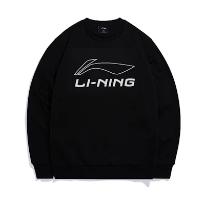 Li-Ning Ping Pong Series Black Crewneck Sweatshirt AWDS395-1