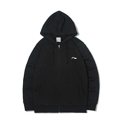 Li-Ning Ping Pong Series Black Hoodie with Embroidered Logo AWDS523-1