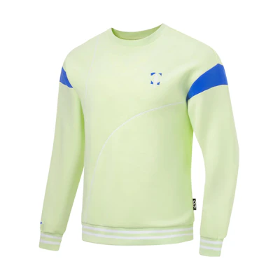 Li-Ning Ping Pong Series Colorblock Crewneck Sweatshirt Unisex Light Green AWDT649-2