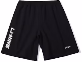 Li-Ning Ping Pong Series Embroidered Logo Knit Loose Shorts Unisex Black AKSU747-1 Li-Ning Ping Pong Series Embroidered Logo Knit Loose Shorts Unisex Black AKSU747-1