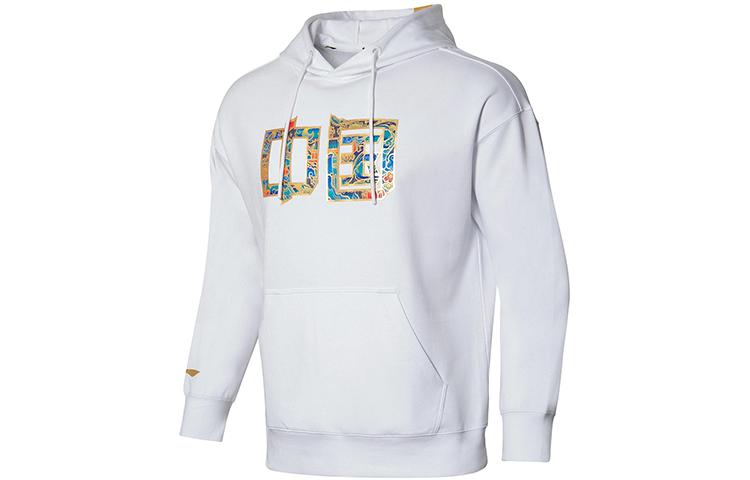 Li-Ning Ping Pong Series Graphic Pullover Sweatshirt Unisex Standard White AWDR747-1