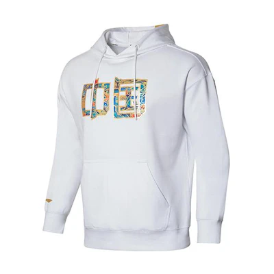 Li-Ning Ping Pong Series Graphic Pullover Sweatshirt Unisex Standard White AWDR747-1