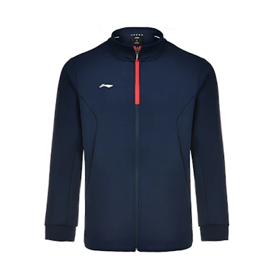 Li-Ning Ping Pong Series Ink Blue Flag Logo Zip-Up Sweatshirt AWDSA11-1