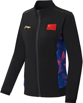 李寧乒乓系列字母印花外套 黑色 AYYS021-1 Buy 李寧乒乓系列字母印花外套 黑色 AYYS021-1