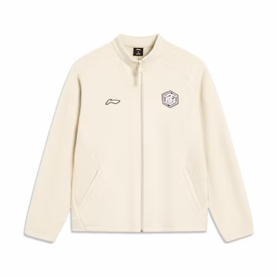 Li-Ning Ping Pong Series Logo Print Zip-Up Sweatshirt Unisex AWDTF05-1