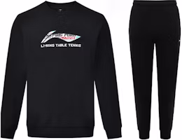 Li-Ning Ping Pong Series Logo Pullover & Jogger Set Unisex Black AWDT281-2/AKLTC43-1 Li-Ning Ping Pong Series Logo Pullover & Jogger Set Unisex Black AWDT281-2/AKLTC43-1