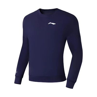 Li-Ning Ping Pong Series Logo Pullover Hoodie Sailor Blue () AWDS321-1
