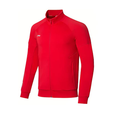 Li-Ning Ping Pong Series Red Full-Zip Track Jacket AWDR749-3