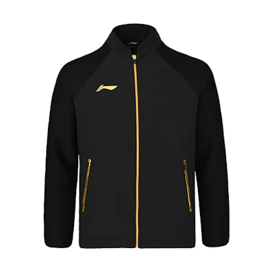 Li-Ning Ping Pong Series Solid Logo Black Long Sleeve Jacket AYYQ001-1