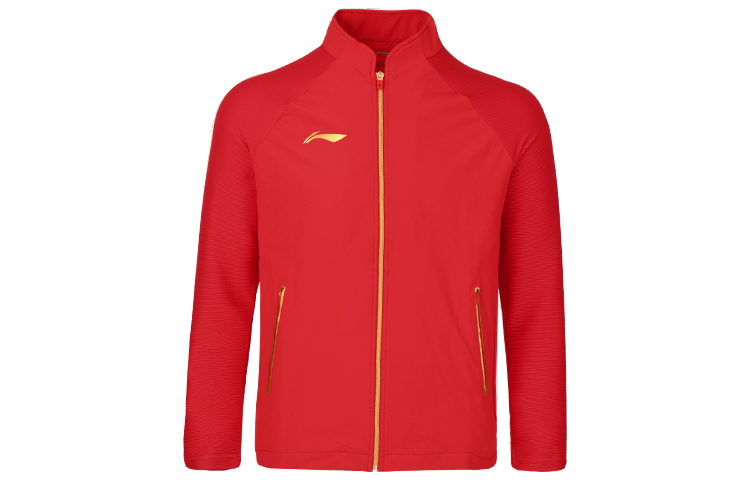 Li-Ning Ping Pong Series Solid Logo Jacket Red (Sample) Long Sleeve AYYQ001-2