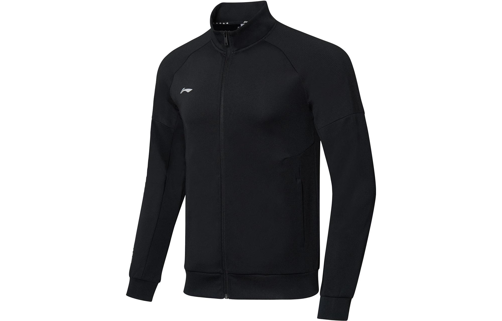 Li-Ning Ping Pong Series Solid Logo Zip Hoodie Black AWDR749-2