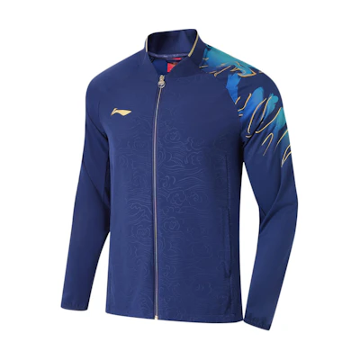 Li-Ning Ping Pong Series Zip-Up Sports Jacket Blue AYYU015-3